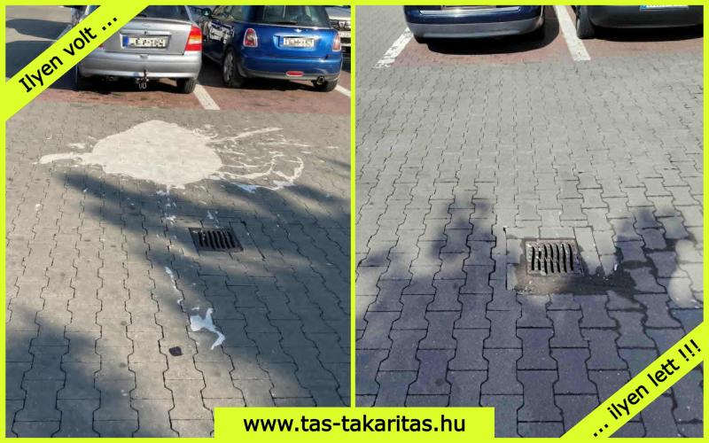 Festék eltávolítása térkőről